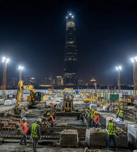 Dexmar Group team providing skilled construction labour at worksite