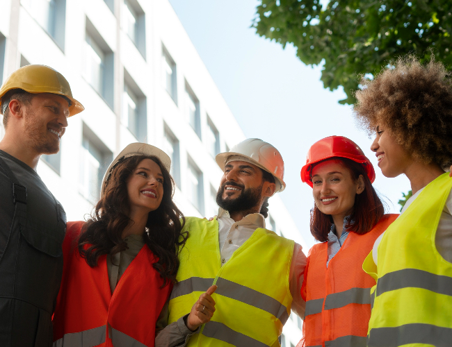 Dexmar Group team providing skilled construction labour at worksite